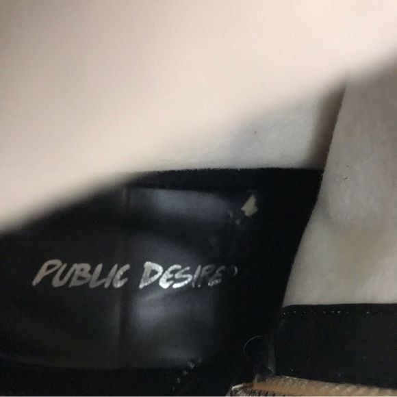 Public Desire faux colorful snakeskin chunky heel boots size 6 - Picture 6 of 10